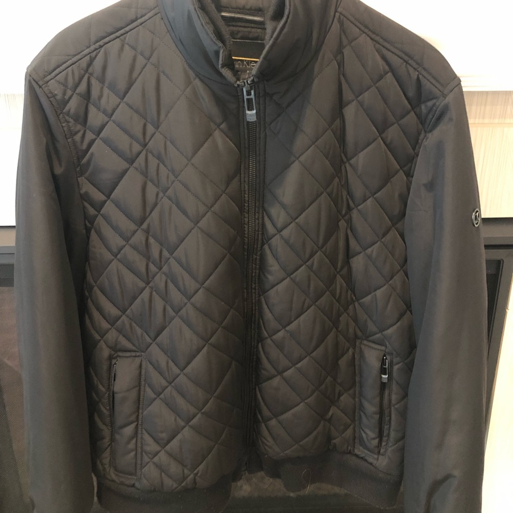 Calvin Klein men quilted bomber jacket
